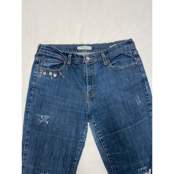 Vintage ONE of A Kind Levi’s 505 Straight Leg Woman’s Jeans Size 12 - Picture 6 of 11